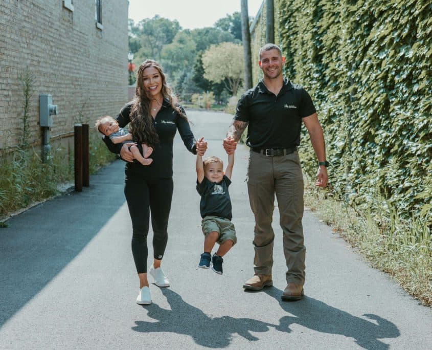 Sammy Prato of At Ease Inspections with his family